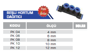 BEŞLİ HORTUM DAĞITICI