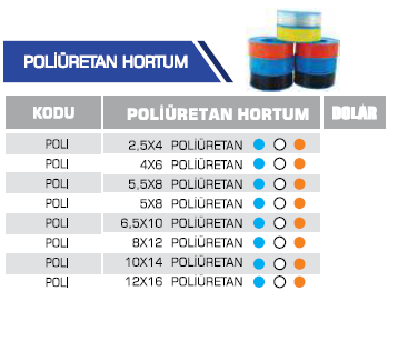 POLİÜRETAN HORTUM